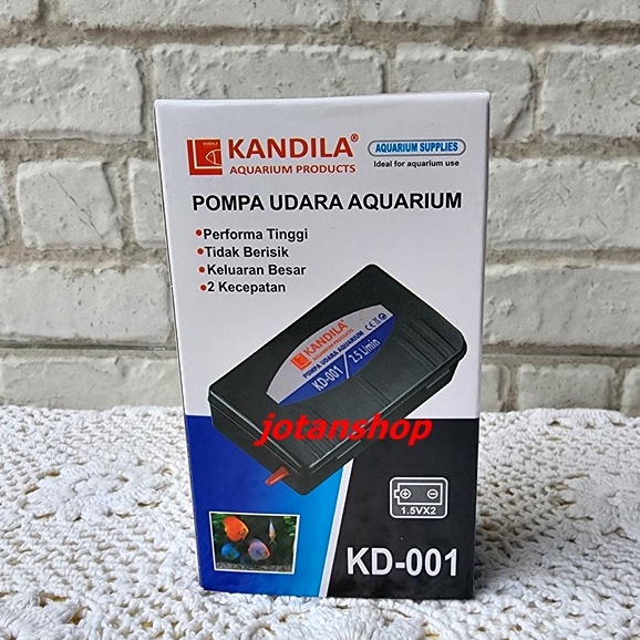 Kandila KD 001 Portable KD001 Pompa Udara Aerator Baterai Batre Battery Aquarium Mancing Pancing Ikan air pump