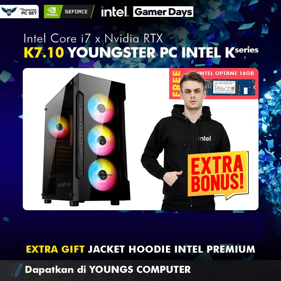 YOUNGSTER PC INTEL K SERIES | K7.10 | Core i7 x RTX 3060 Ti