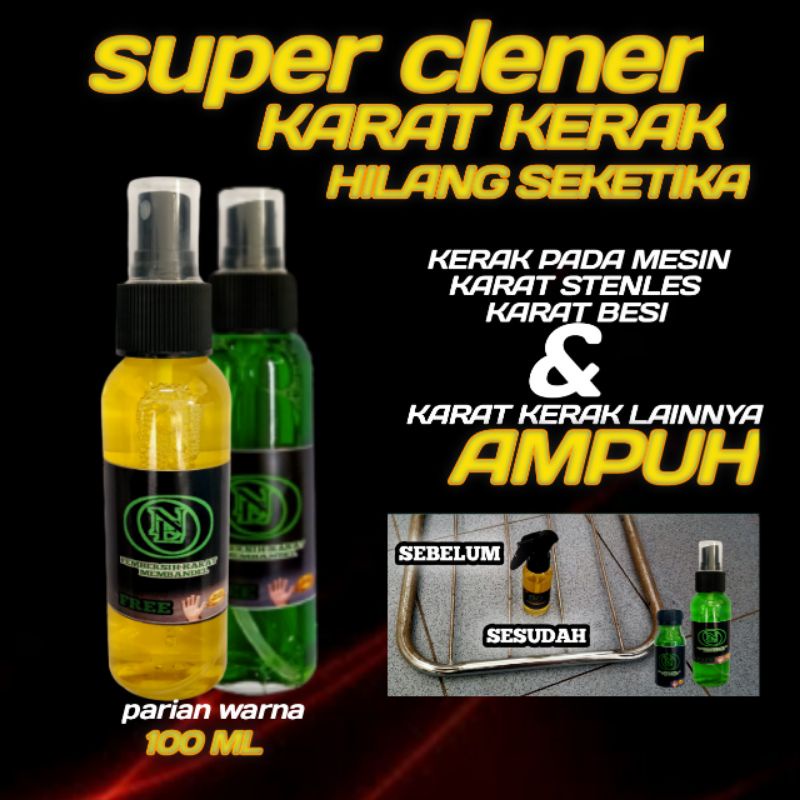 PEMBERSIH KERAK KARAT BESI STENLES MESIN MOTOR 100 ML