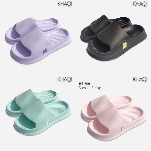 HE-MA Sandal Sendal Selop Wanita Lembut Ringan HJP-965 Nyaman Rumah Kamar Mandi 36 37 38 39 40