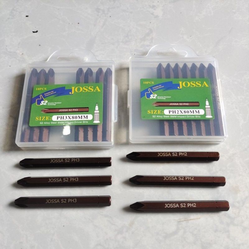 JOSSA mata obeng ketok S2 heavy duty / JOSSA impact driver bits S2 Heavy duty