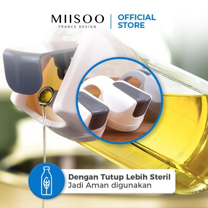 

Berkualitas Miisoo Botol Serbaguna Kaca Botol Minyak Goreng Anti Tumpah