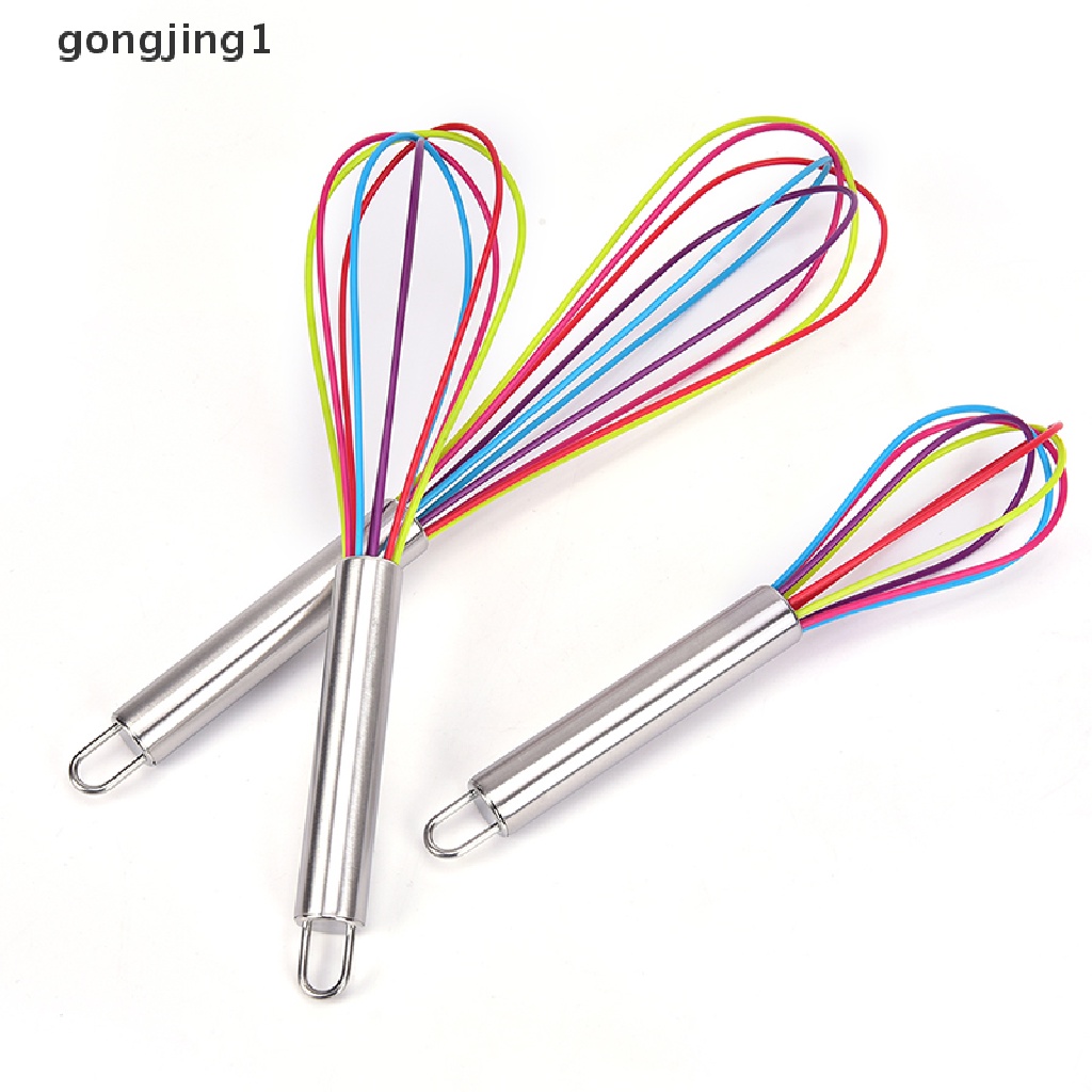 Ggg 1pcs Whisk Mixer Pengocok Telur Silikon Pengocok Telur Alat Dapur Hand Egg Mixer ID