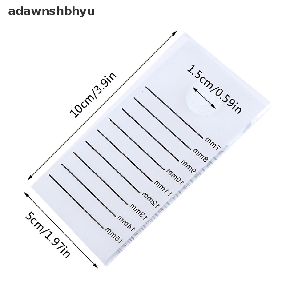 Adawnshbhyu Acrylic Pallet Individual Eyelash Extension Glue Plate Dispossible Tempat Lem C ID