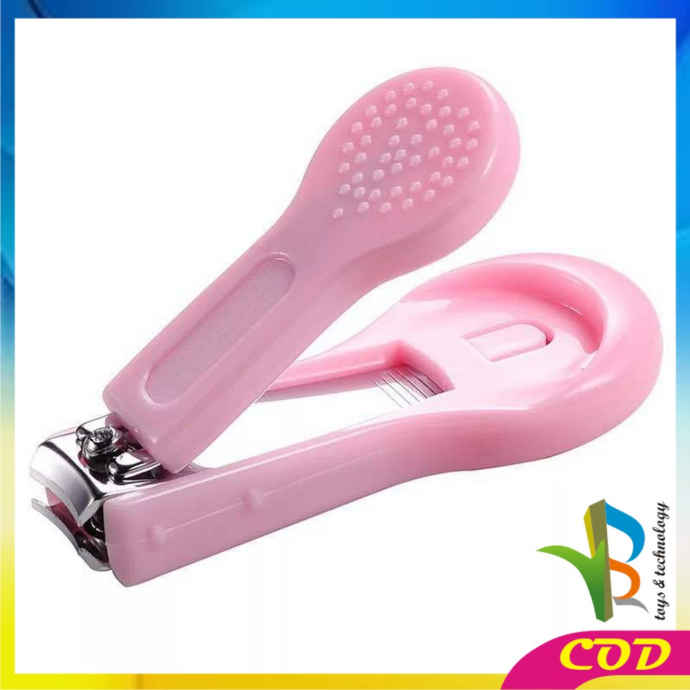 RB-C721 Gunting Kuku Bayi Motif Polos Jepit Kuku Anak Aman / Alat Potong Kuku Bayi Baby Nail Clipper Gunting Pemotong Kuku