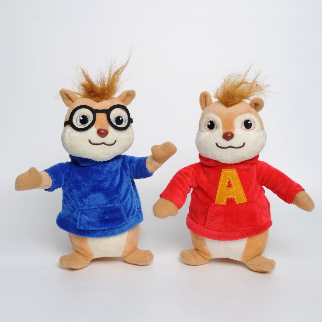 Alvin Dan 7.8in The Chipmunks Theodore Simon Plush Stuffed Animal Hadiah Boneka Mainan