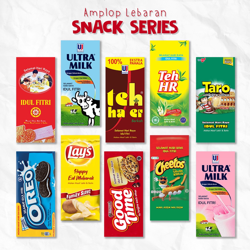 

Amplop Lebaran Snack Series Isi 10 - Uang tanpa dilipat - PANJANG