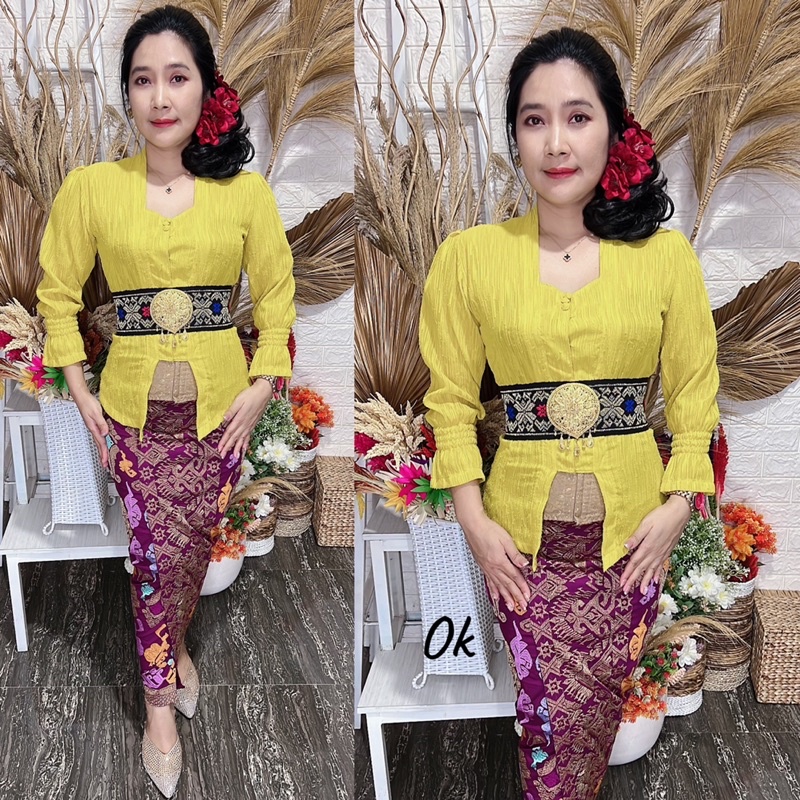 kebaya jadi sifon serat kayu