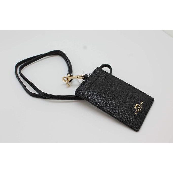 

COACH Id Lanyard In black Signature Canvas 100% AUTHENTIC!