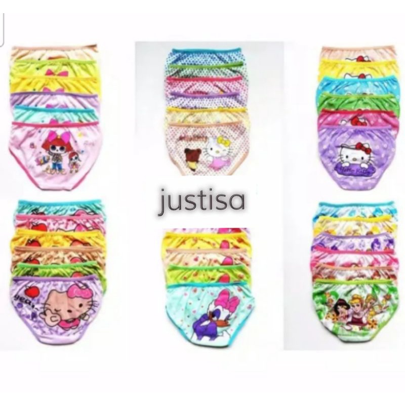 MURAH..3,6 &amp; 12 PCS CELANA DALAM ANAK PEREMPUAN KARAKTER LUCU USIA 1 TAHUN - 8 TAHUN CD ANAK PEREMPUAN SEMPAK ANAK CEWE
