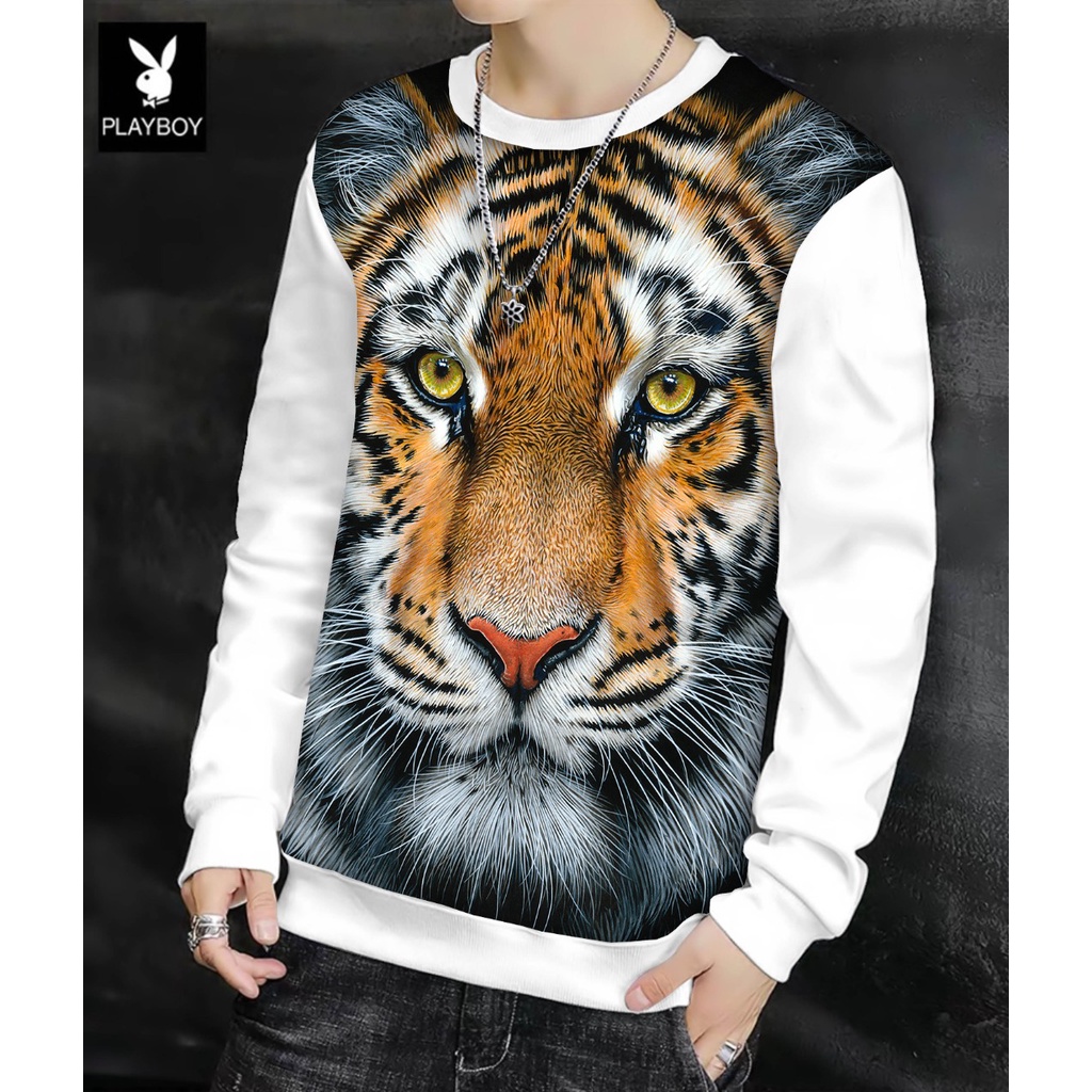 Sweter Pria / Sweter Murah / Sweater Macan Hidung Oren / T-Shirt Pria Jumbo