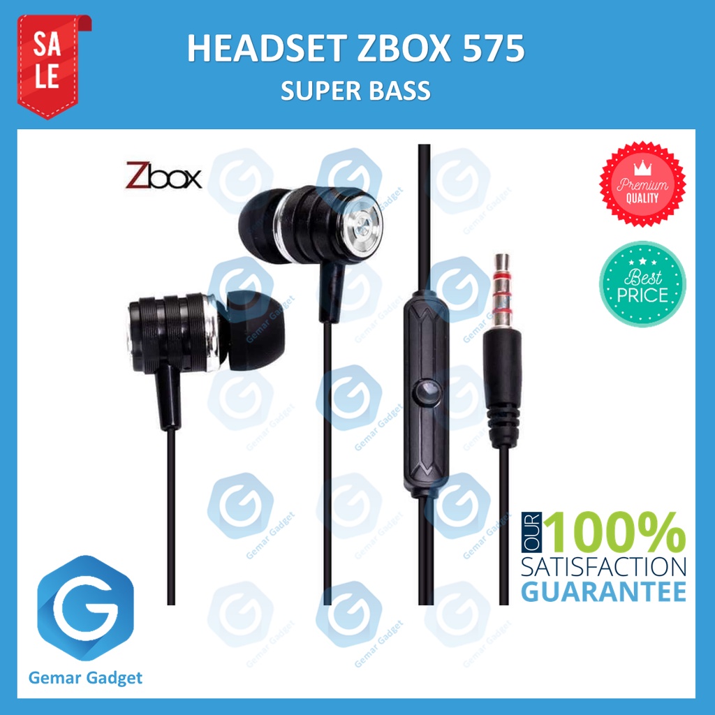 Headset Zbox ZB 575 Earphone Super Bass Audio Music