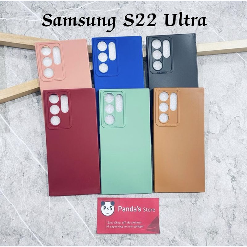 Softcase Pro Camera Samsung S22 Ultra Candy Case Full Color 3D Silikon TPU