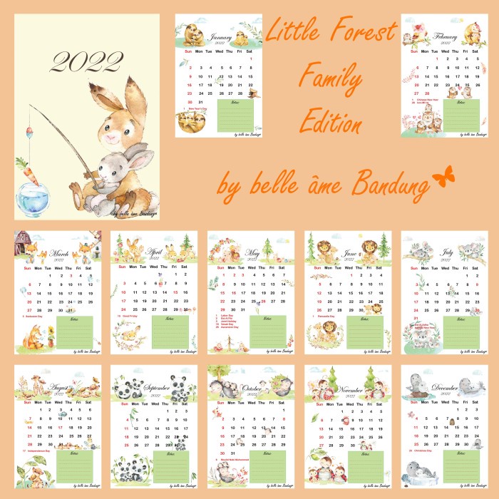 

✨NEW✨ - Kalender Meja Portrait - L.F.Family E