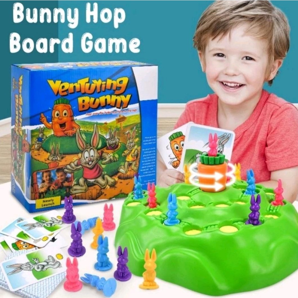bunny hop funny family board game for kids Educational