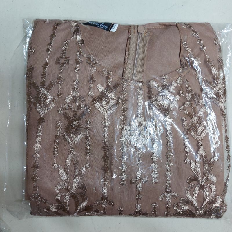 setelan tunik brokat tille premium terbaru /seragaman/pesta