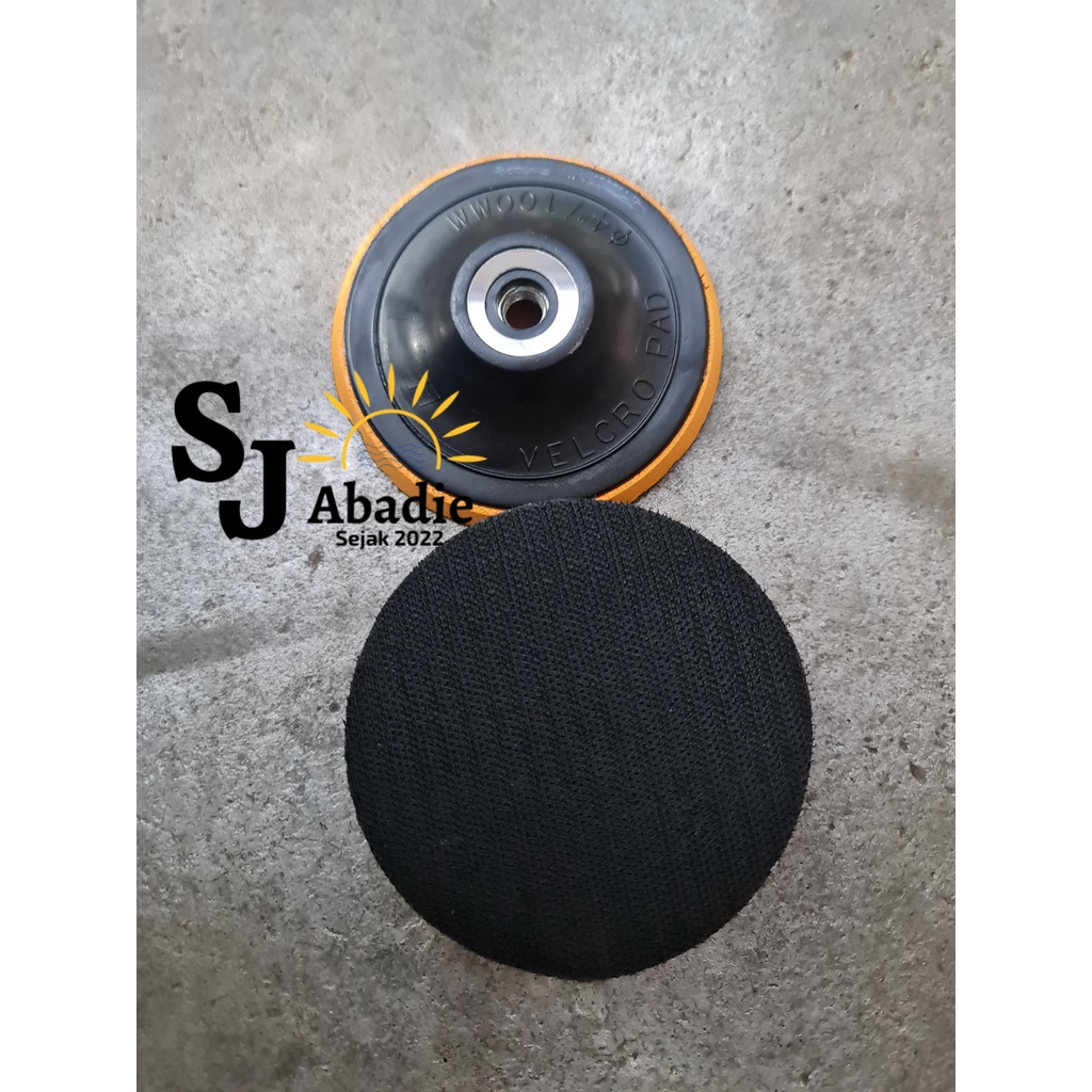 (1 SET) Tatakan Amplas Velcropad SAB 4 Inch 100 Mm | SJ ABADIE |