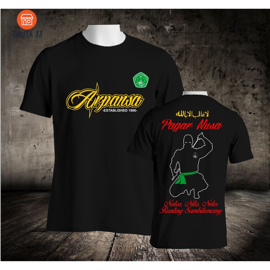 KAOS PAGAR NUSA - BAJU SILAT PENDEKAR SANTRI DISTRO BAHAN KATUN COMBED