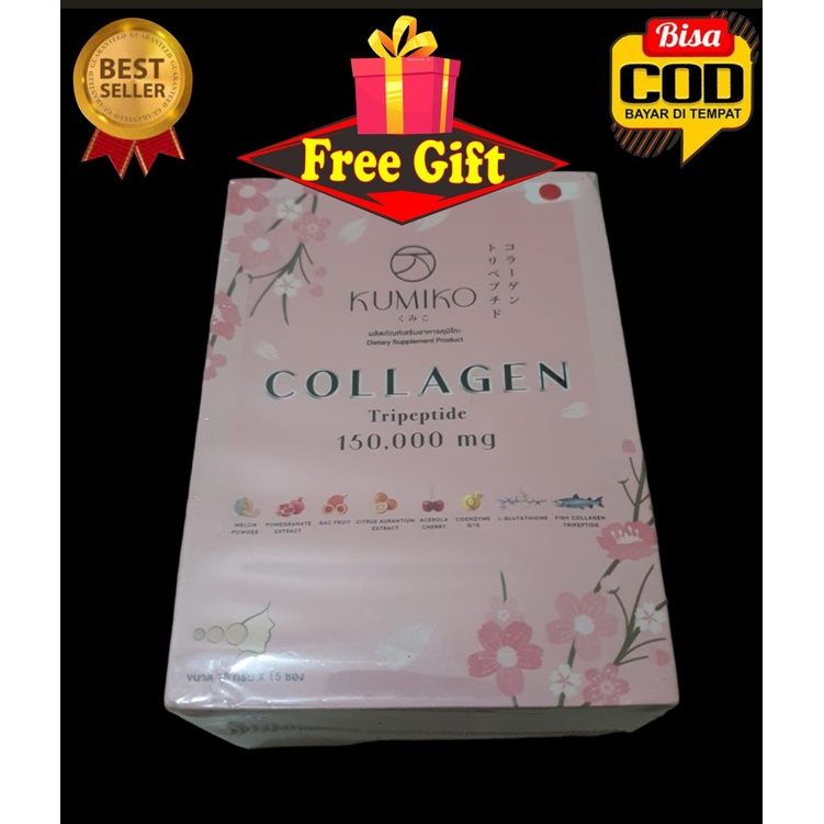 

KUMIKO COLLAGEN DRINK TRIPEPTIDE 150.000mg Original Thailand Kolagen Pemutih Kulit Colagen