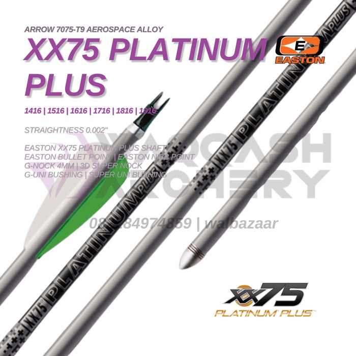 EASTON PLATINUM PLUS XX75 Aluminium Arrow Anak Panah Alloy (Ready)