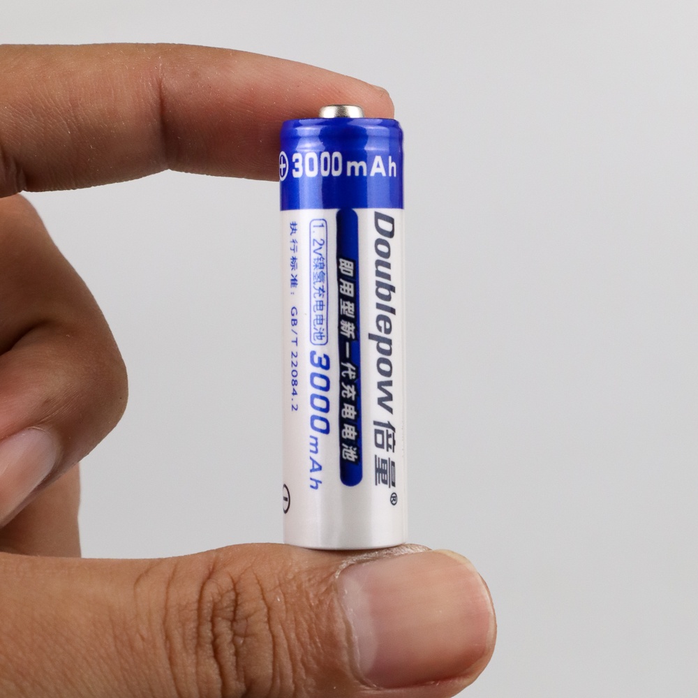Baterai AA Rechargeable NiMH 1.2V 3000mAh Button Top Baterai Cas Type AA Batre Charge Ulang With Low Self Discharge Baterai Rechargeable Double Power Murah 1pcs