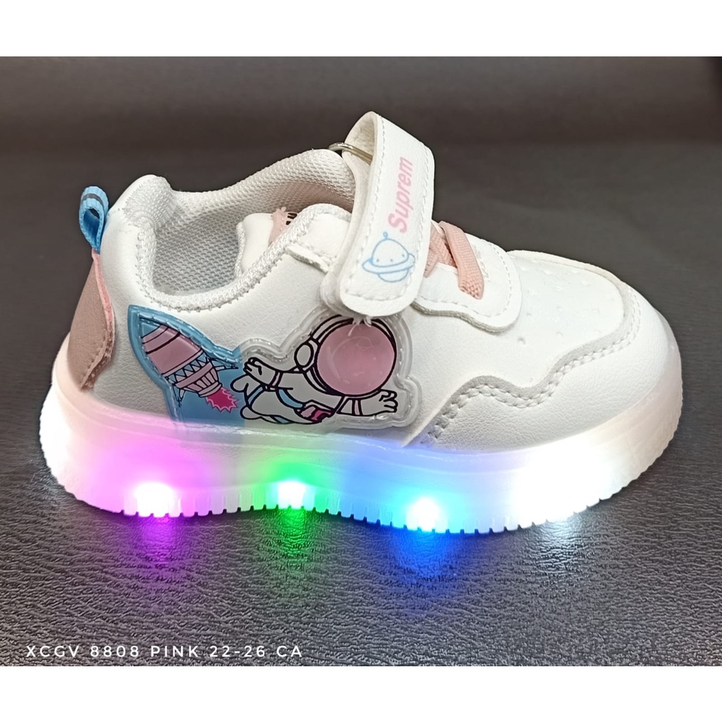 7.7  TERMURAH sepatu  anak cewek Lampu nyaman dipakai (COD) #Shopeehaul