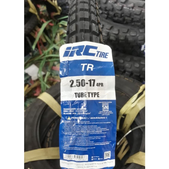 BAN LUAR 250-17 IRC TR TRIAL 250 RING 17 BATIK TAHU