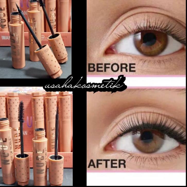 Keren abis--PROMO HOT PAKET MASCARA DAN EYELINER NUDE WATERPROOF DARI IMAN OF NOBLE NO.3075