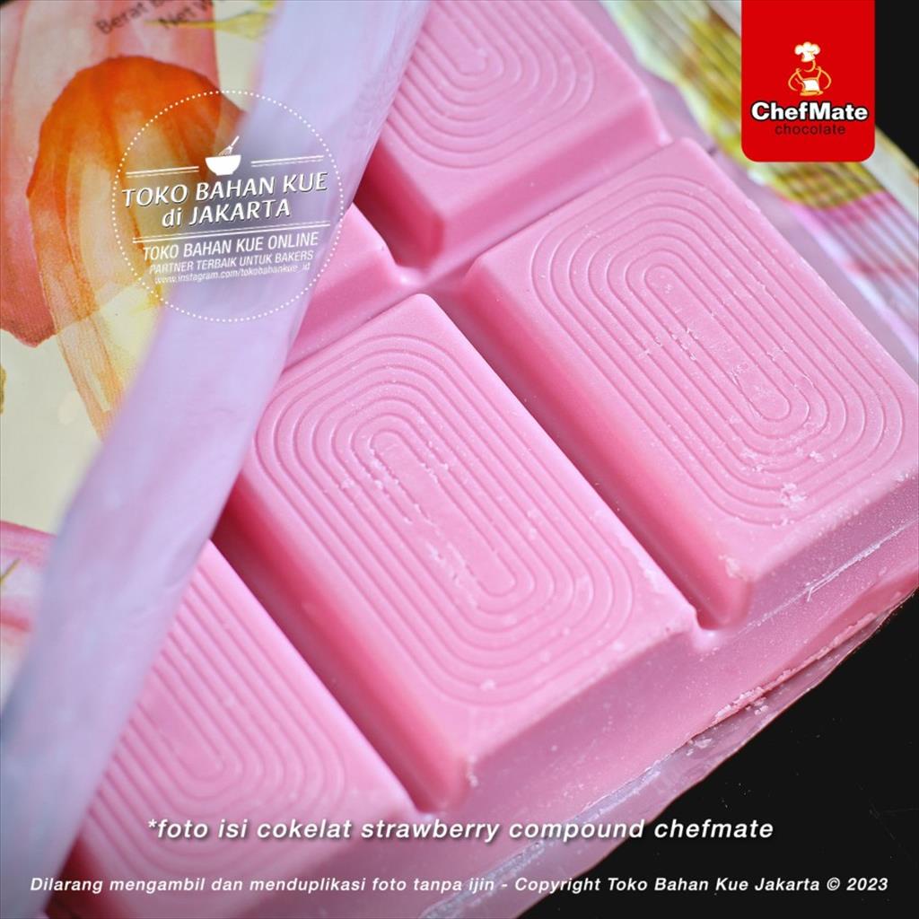 

Chefmate STRAWBERRY 100gr Chocolate Carnival Stroberi Compound