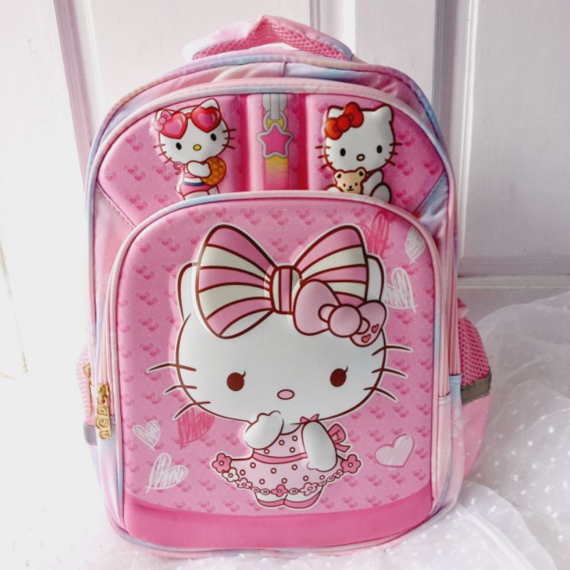 [ BAG HELLO KITTY HSD ] backpack import hello kitty tas anak TK SD toko tas anak samarinda Kalimanta