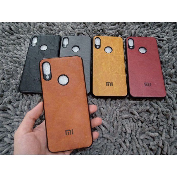 Luxury Leather Case Redmi 10C/10/10A/10S/4A/4X/5A/6A/5 Plus with Logo Softcase Kulit Sintetis Premium