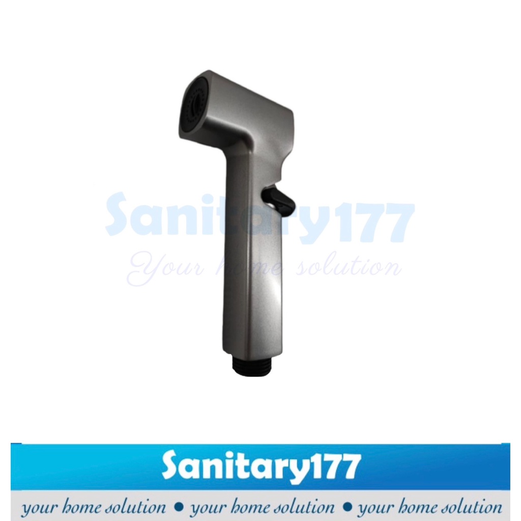 Kepala shower Bidet kloset kotak HITAM abu abu grey crom 15- HEAD jet shower closet segi geser on off minimalis panjang semprotan toilet sprayer spray cebok BLACK Grey gun metal  silver