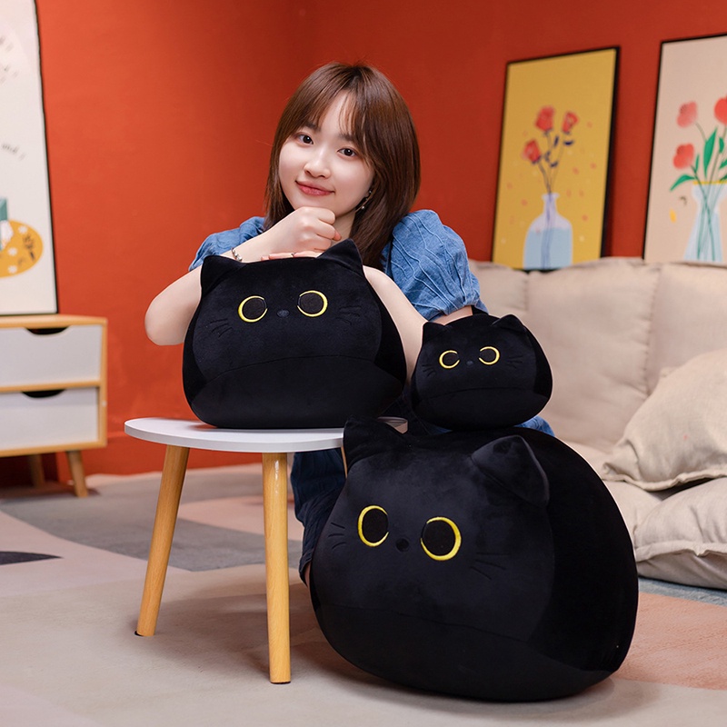 25 cm /40 cm Lucu Lembut Kucing Bantal Mewah Bantal Sofa Kawaii Plush Toy Boneka Kartun Hewan Boneka Untuk Anak Bayi Perempuan Mainan Indah