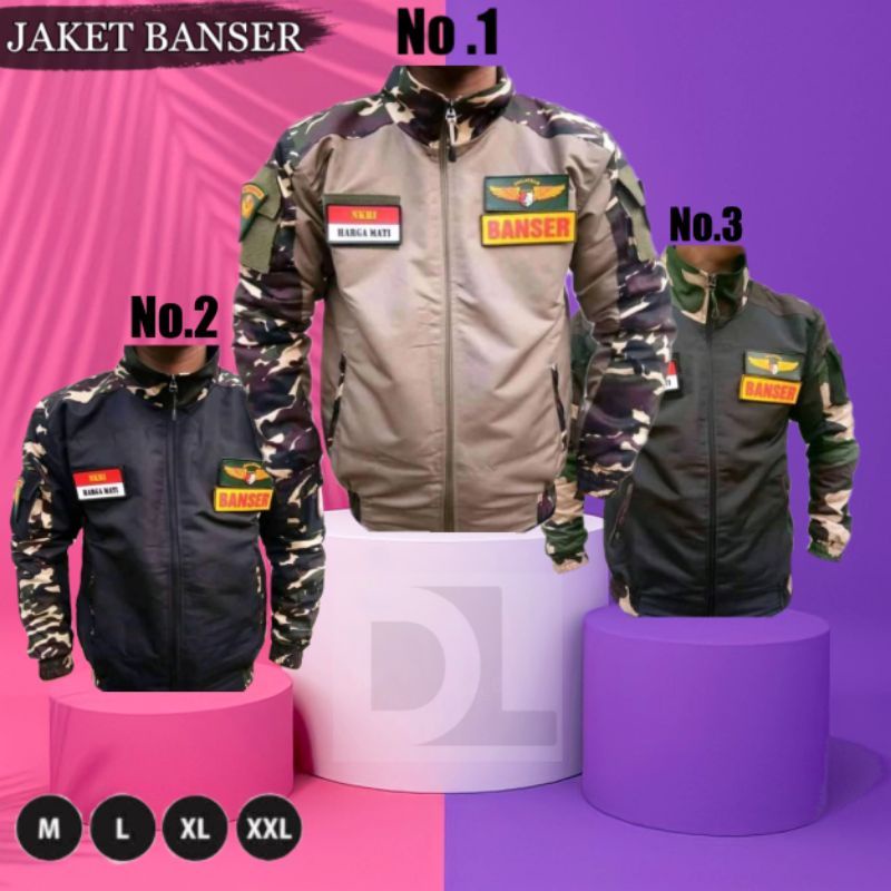 Jaket BANSER NATO Bahan Catton Twill kain lembut ga luntur