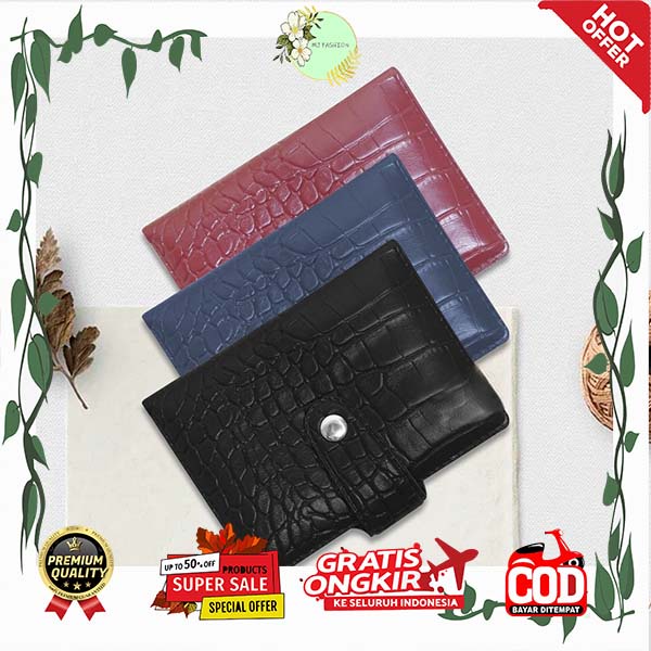 DOMPET KARTU DAN UANG DOMPET CROCO WANITA DOMPET MULTIFUNGSI WANITA