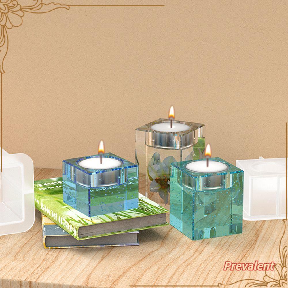 Preva Cetakan Candlestick Dekstop Dekorasi DIY Kerajinan Tempat Lilin Alas Cetakan Silikon