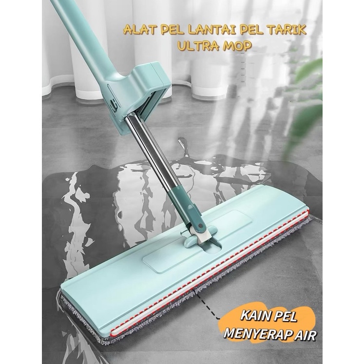 COD SM88 Alat Pel Lantai Ultra Mop - Pel Lantai Microfiber Berputar 360 Derajat