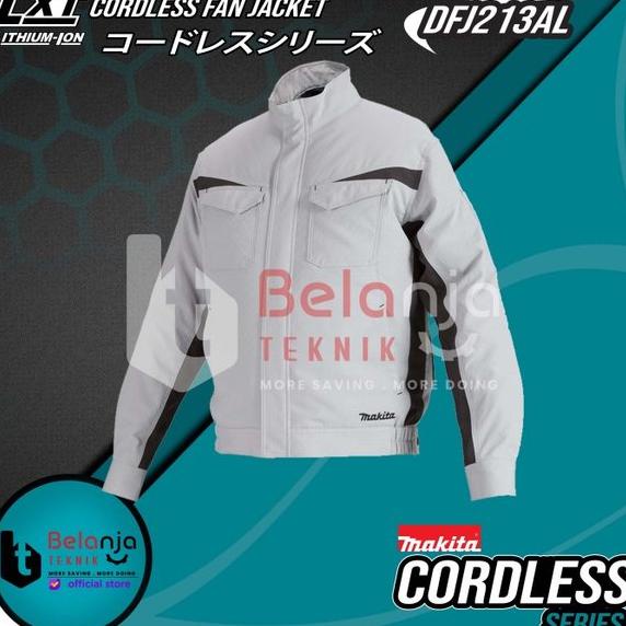 Terlaris Makita Cordless Fan Jacket Size L Jaket Kipas Angin Ukuran L DFJ213AL Termurah