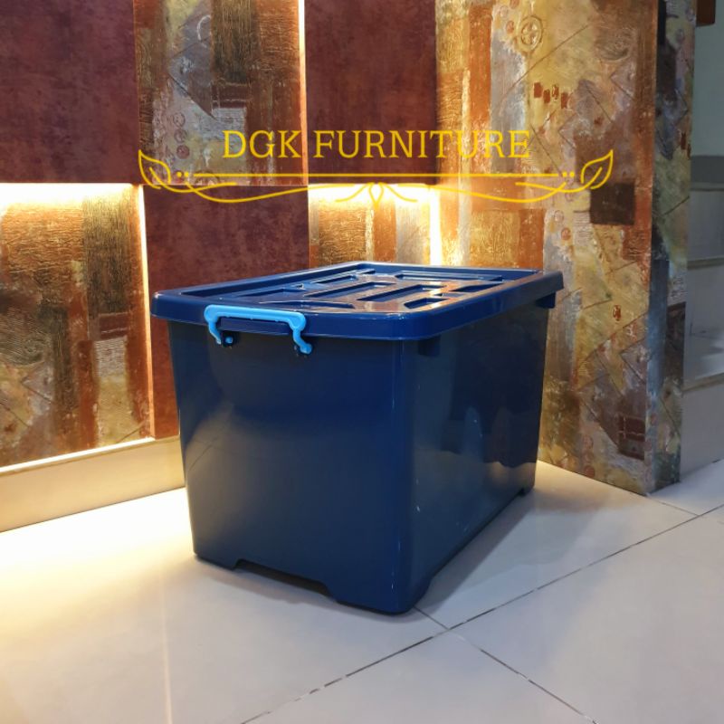 Kontainer Container Plastik 95 Liter 95 Litre 95 L 95L Biru Tua MURAH