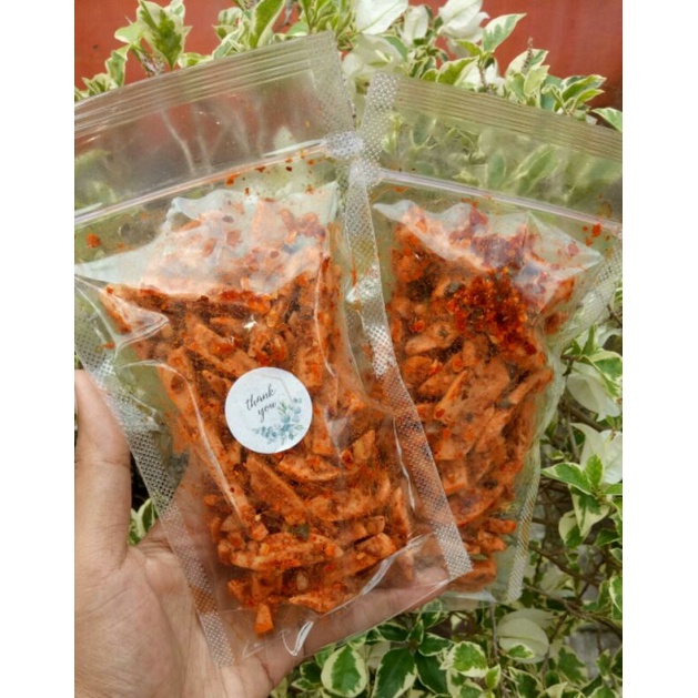 

Basreng enak gurih pedas dan varian 4 rasa uk 60 gr dan 100 gr bisa juga kg