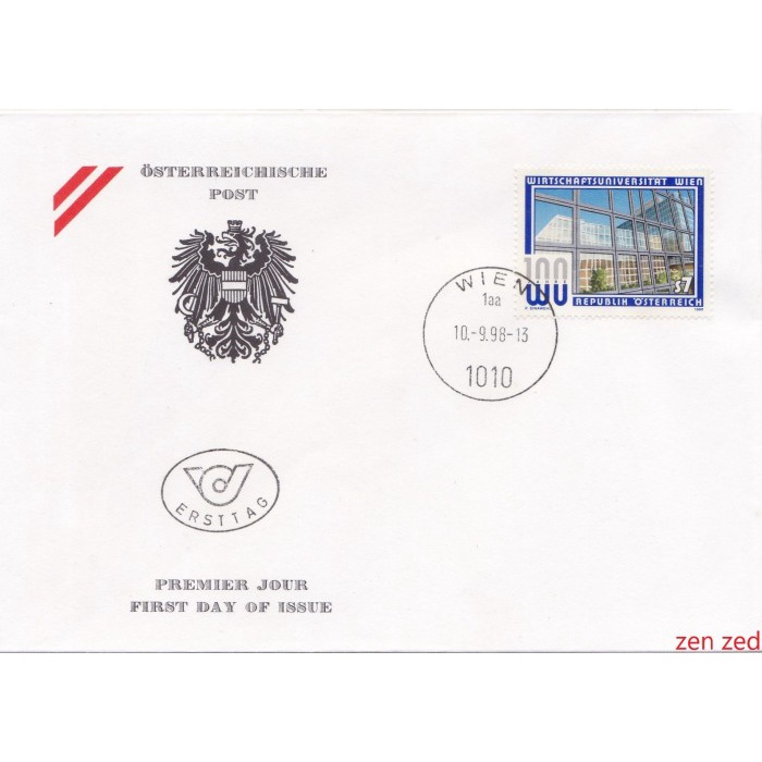 

A502 Prangko Austria FDC 1994 the Vienna University 1 Pcs