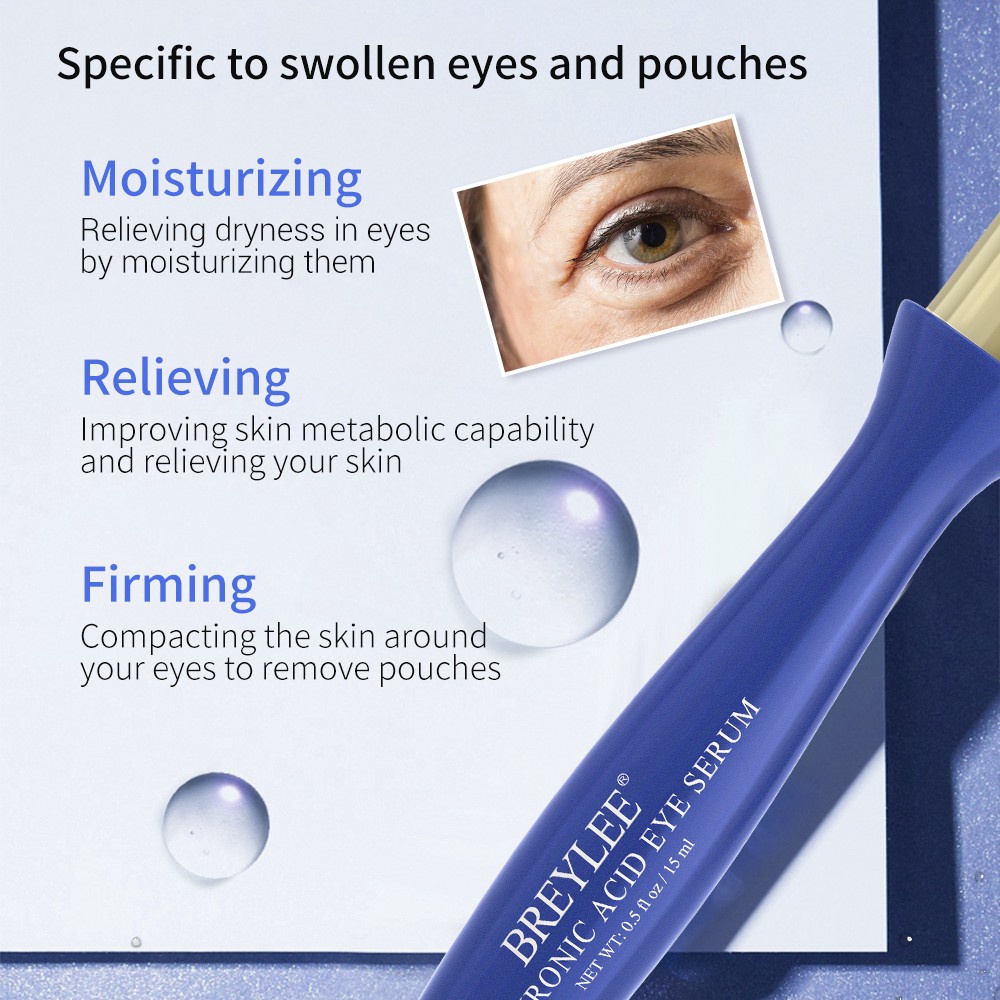 Breylee Hyaluronic Acid Eye Serum Mata Improve Eye bags Moisturizing + Hidyating Eye Care 15ml