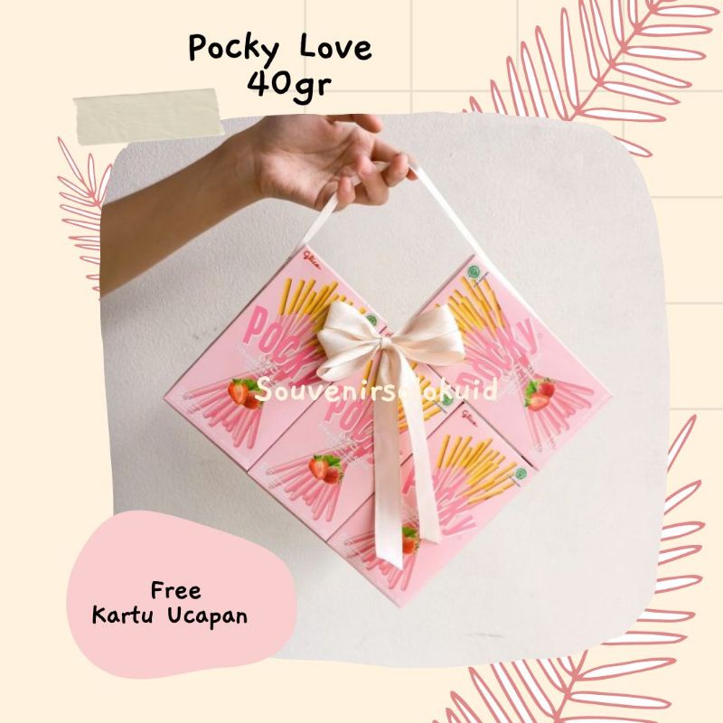 Pocky Love Viral - Snack Pocky - Pocky Cinta - Pocky Bentuk Love - Hadiah Pocky - Parcel Pocky - Poc