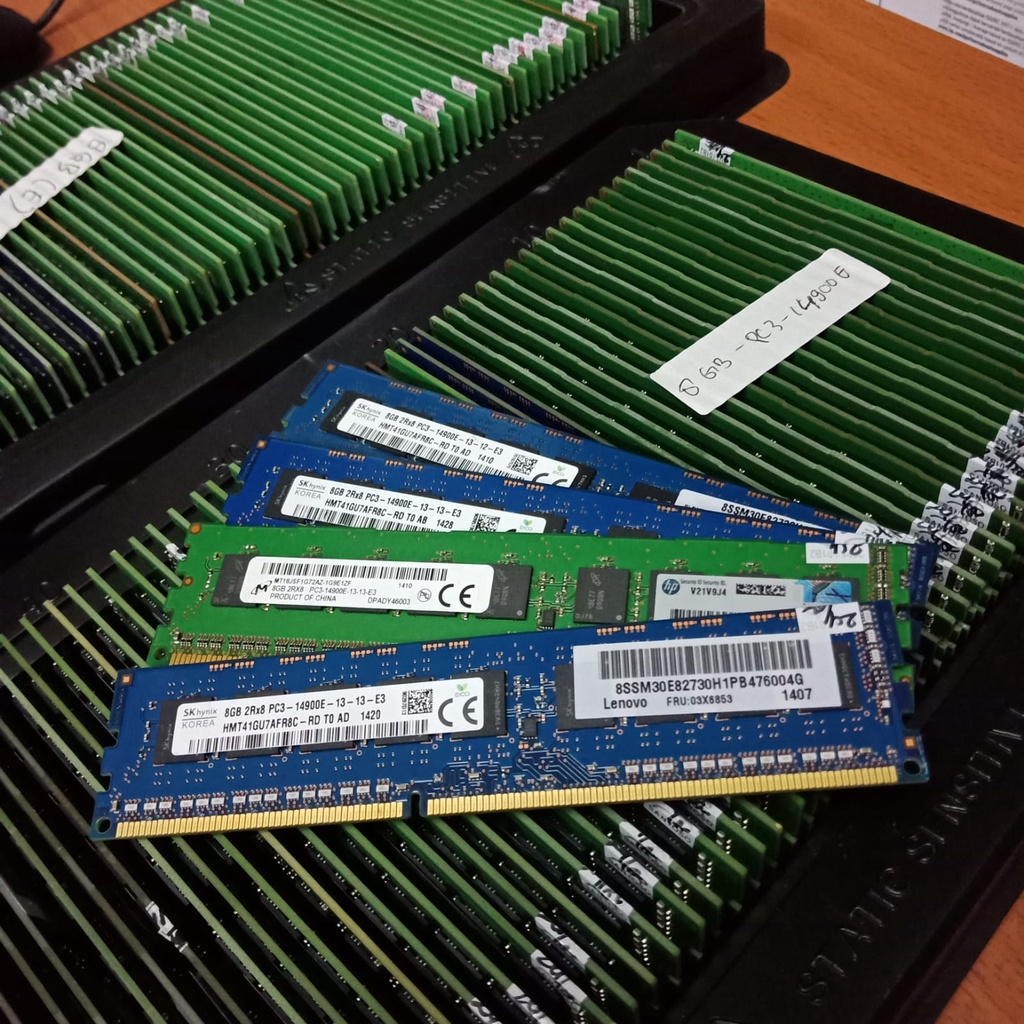 Memory ram server  ECC Unbuffered DDR3 8GB pc3 -14900E samsung / skynix for server KHUSUS BUAT PC SERVER