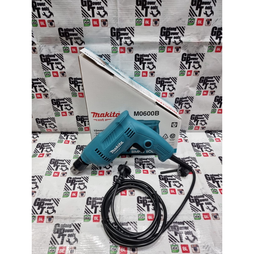 Mesin Bor Besi Kayu Tangan 10mm Maktec MT60