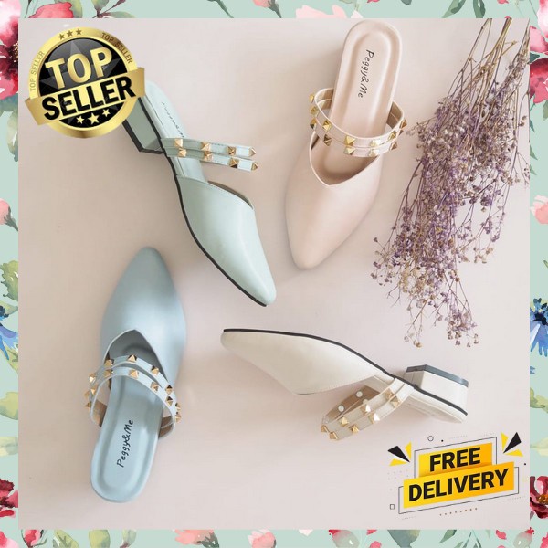 Sandal Terbaru Heals Mewah Elegan Hak Kaca Perempuan Hils Haihils Premium Hak Tinggi Hill Kerja Kant