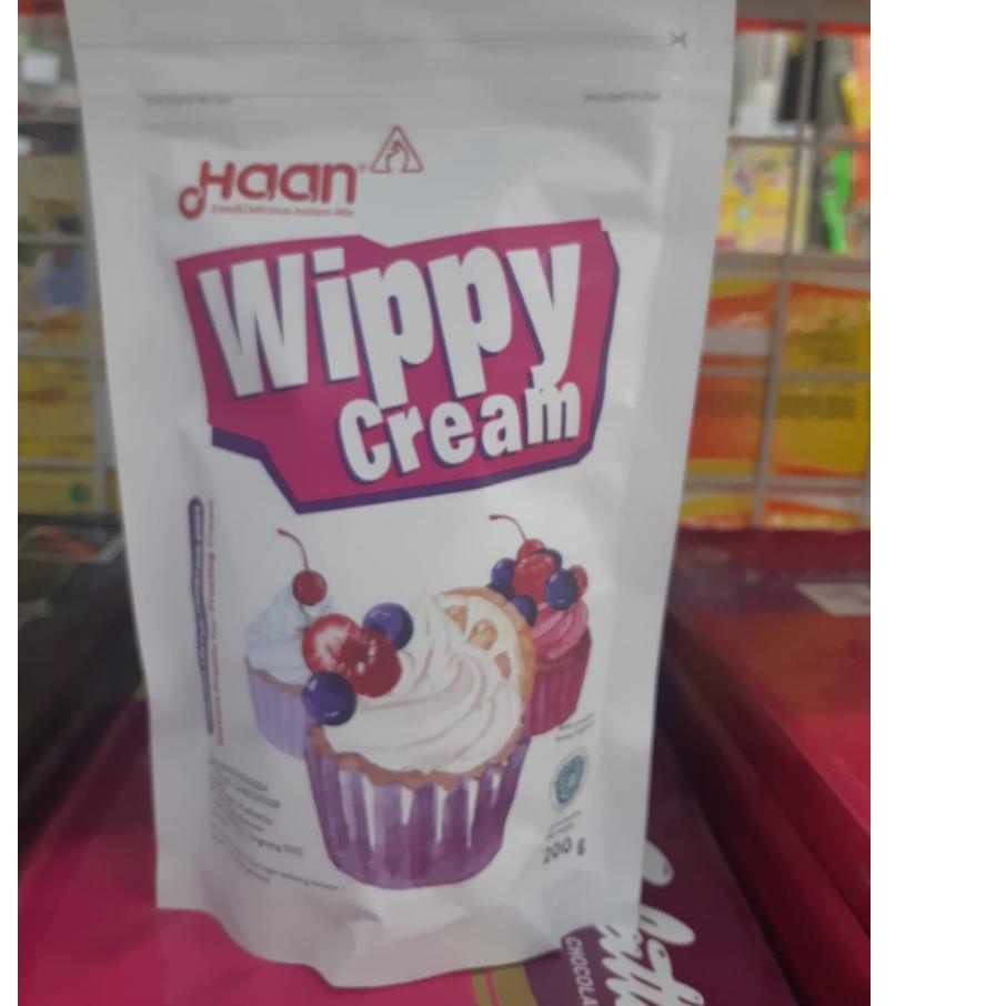 

Oke Price Haan Wippy Cream Whipped Cream Instan Toping bubuk whippy Pouch 200g~