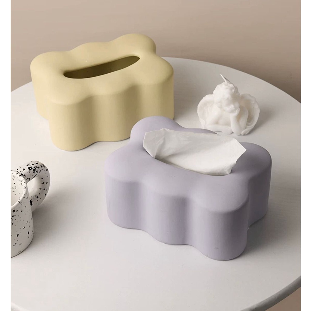Tissue Box Nordic Korea - Bok Tissue Wavy Korea - Bok Tisu Kertas
