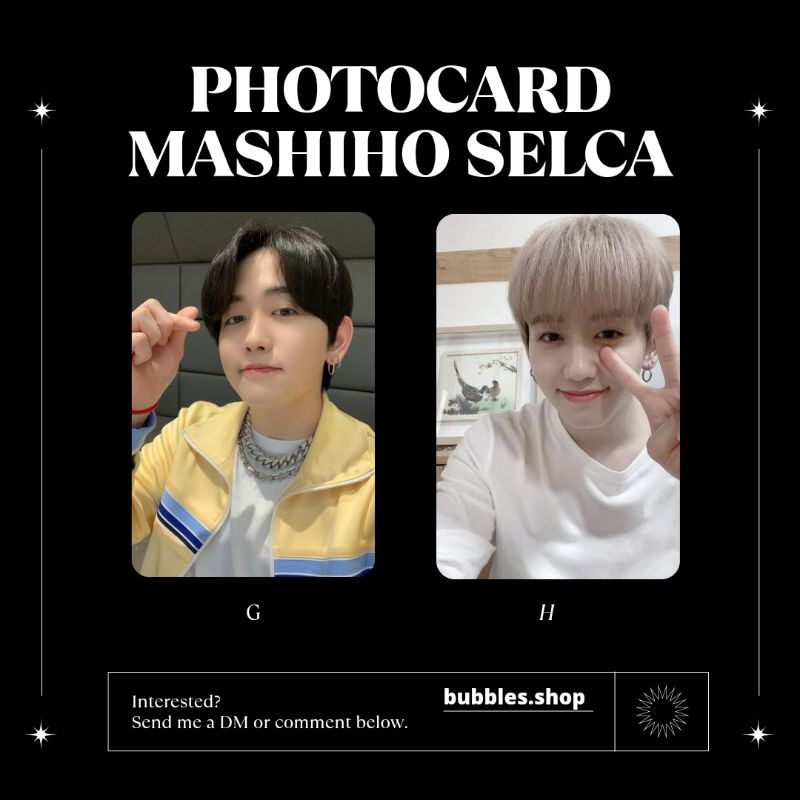 PHOTOCARD UNOFFICIAL MASHIHO TREASURE SELCA