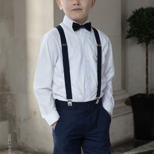 Suspender Anak Hitam Plus Set Dasi Kupu